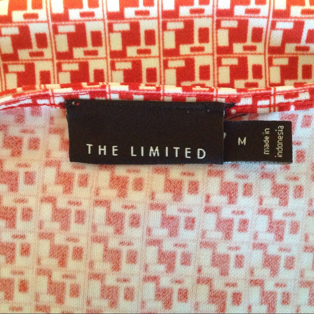 Red Print Long Sleeve Wrap Limited Dress Medium - Picture 8 of 8